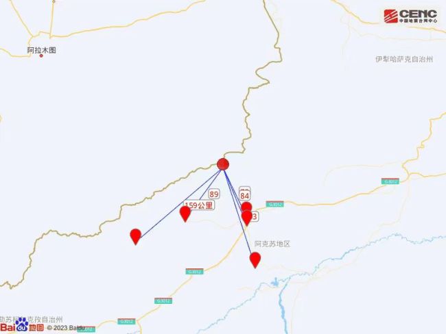 新疆阿克(kè)蘇5.1級地震 網友稱被晃醒